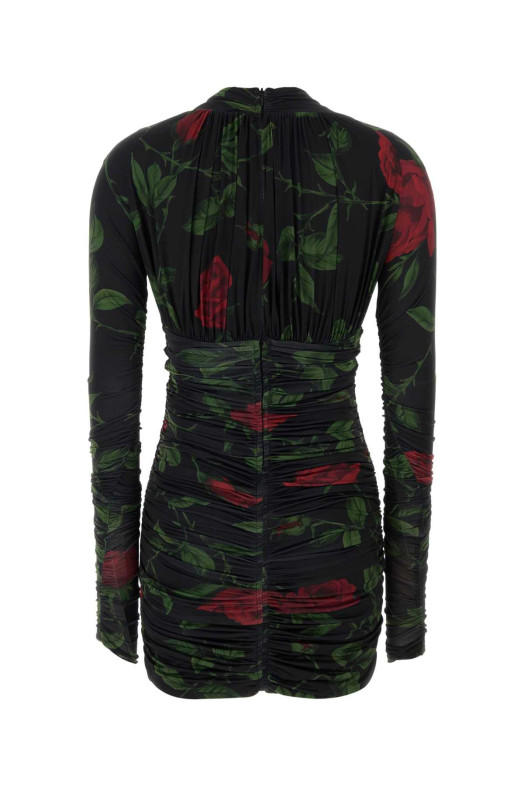 Мини-платье из трикотажа с принтом BLUMARINE (RF6242J1620)