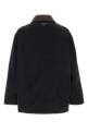 Черная пуховая куртка из смешанного хлопка, черная, PRADA (SGD252SOOO6406)