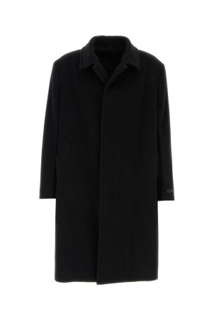 Black wool blend coat Black PRADA (UC595MSOOO1742)