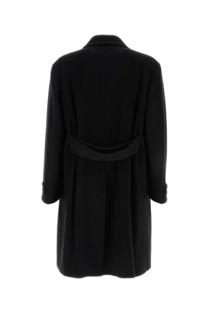 Black wool blend coat Black PRADA (UC595MSOOO1742)