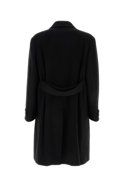 Black wool blend coat Black PRADA (UC595MSOOO1742)
