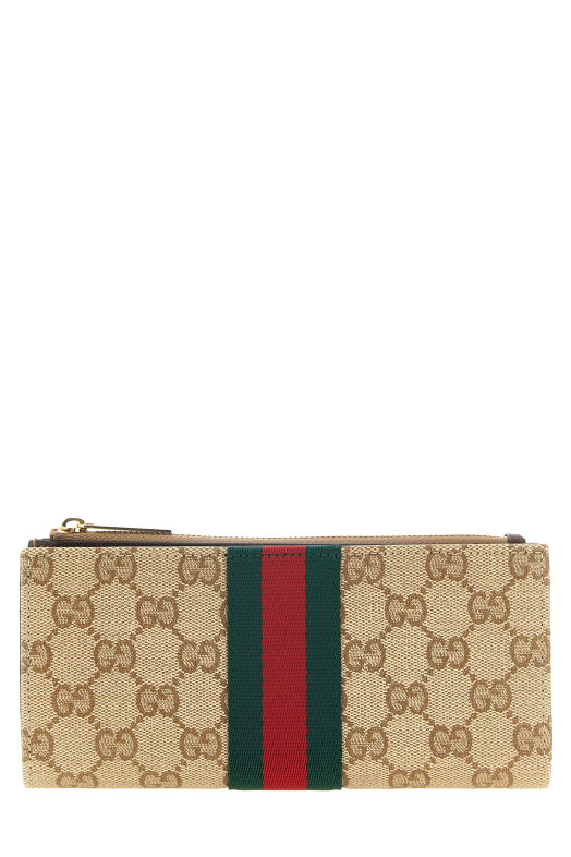 'Web' long wallet Beige