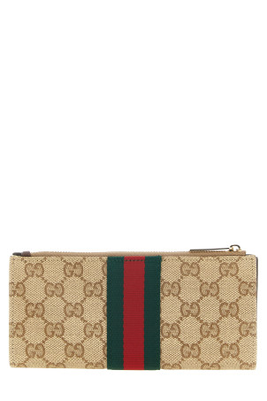 'Web' long wallet Beige
