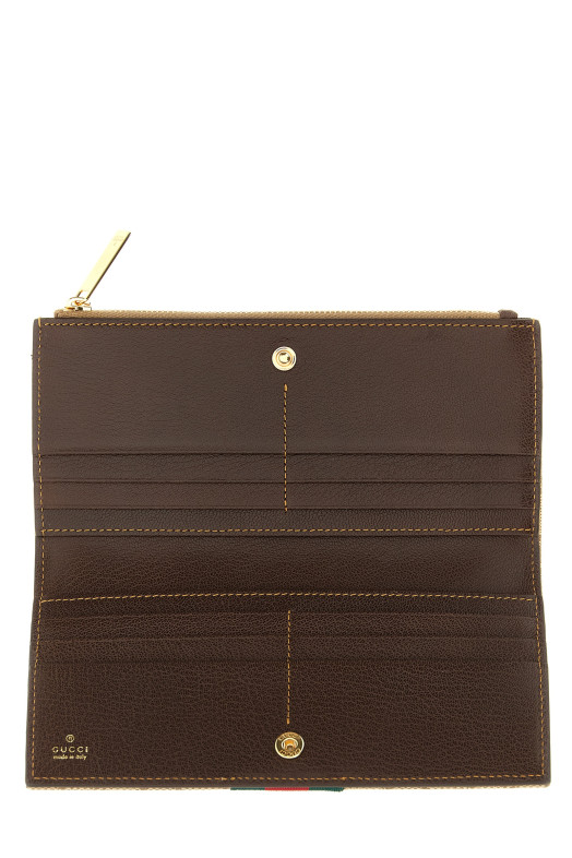 'Web' long wallet Beige