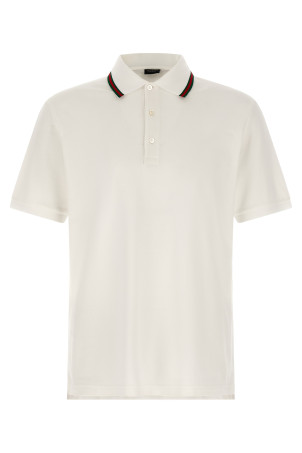 'Nastro Web' polo shirt White