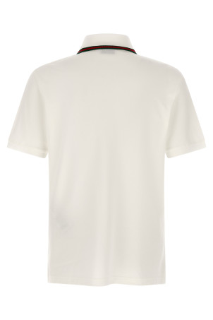 'Nastro Web' polo shirt White