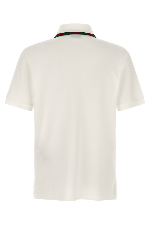 'Nastro Web' polo shirt White