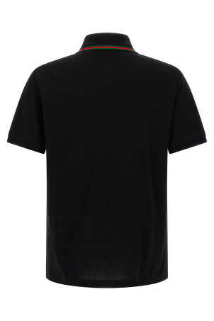 'Nastro Web' polo shirt Black