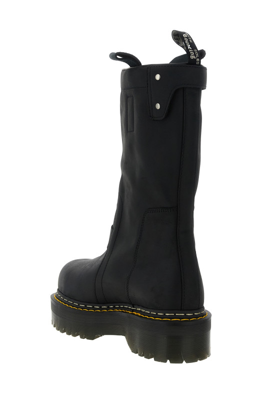 Ботинки «Quad Sole Pull On» Dr. Martens x Rick Owens, черные DW02F1814400109