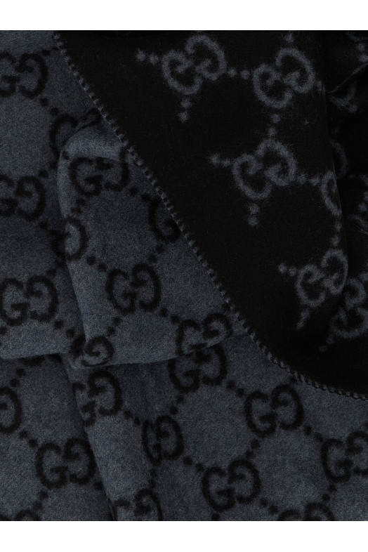 Двусторонний шарф GG, разноцветный GUCCI 8123174GABX1260