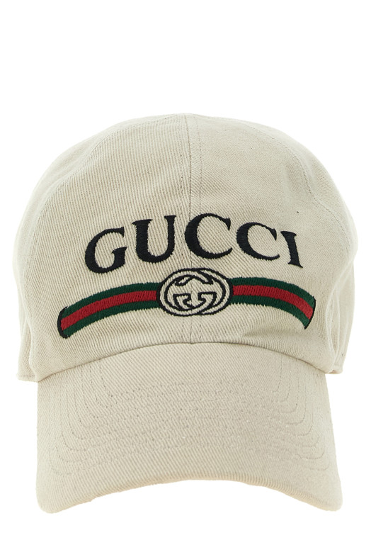 'Gucci Web - Incrocio GG' cap White