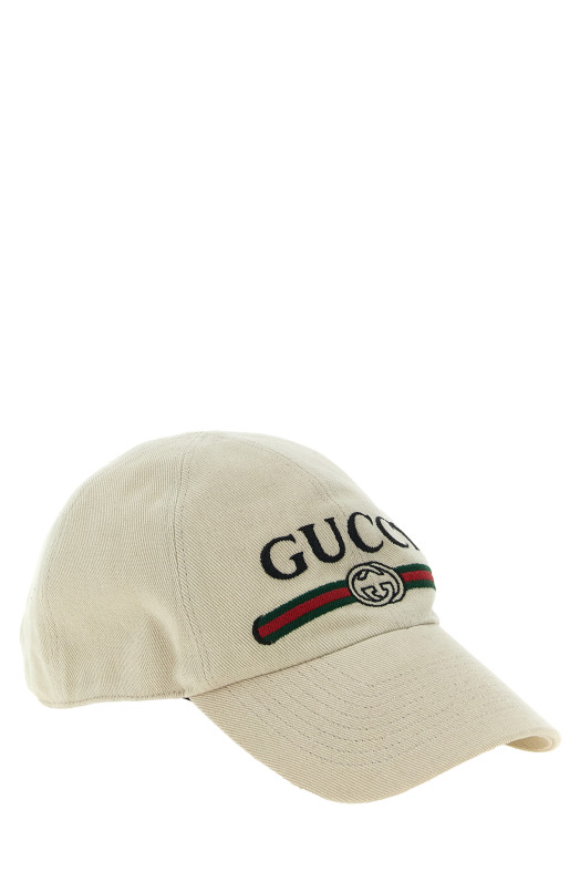 'Gucci Web - Incrocio GG' cap White