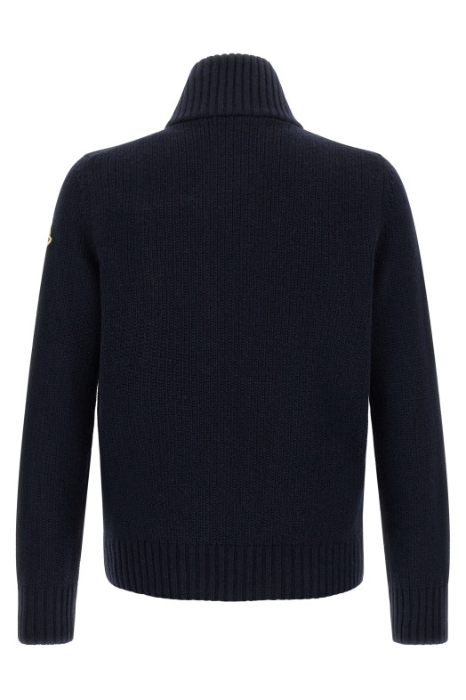 Wool and cashmere cardigan Blue