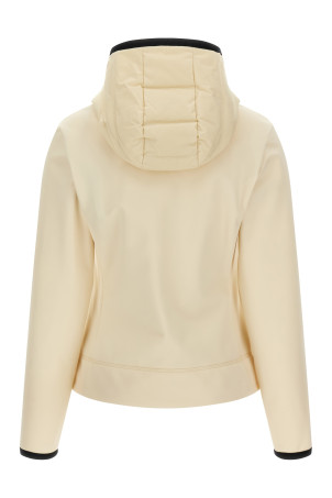 'Padded Zip-Up' cardigan White