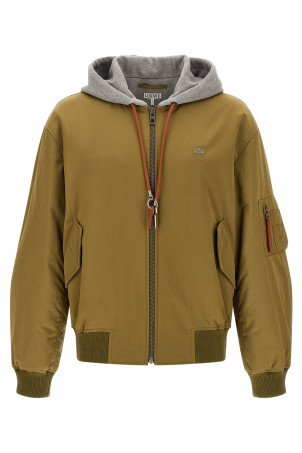 'Anagram' keychain bomber jacket Green