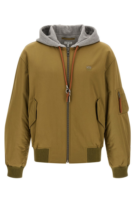 'Anagram' keychain bomber jacket Green