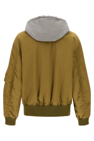 'Anagram' keychain bomber jacket Green