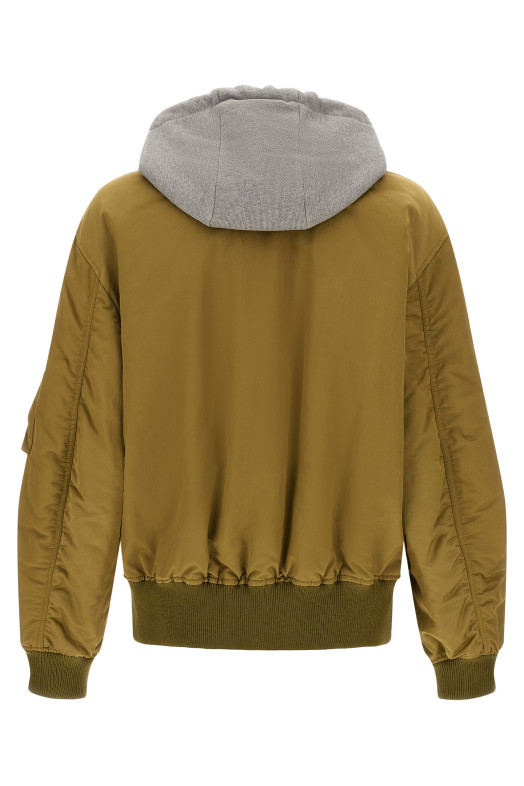 'Anagram' keychain bomber jacket Green