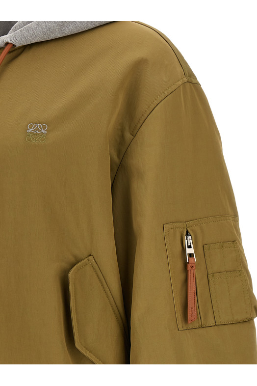 'Anagram' keychain bomber jacket Green