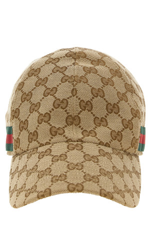 GG fabric cap Beige