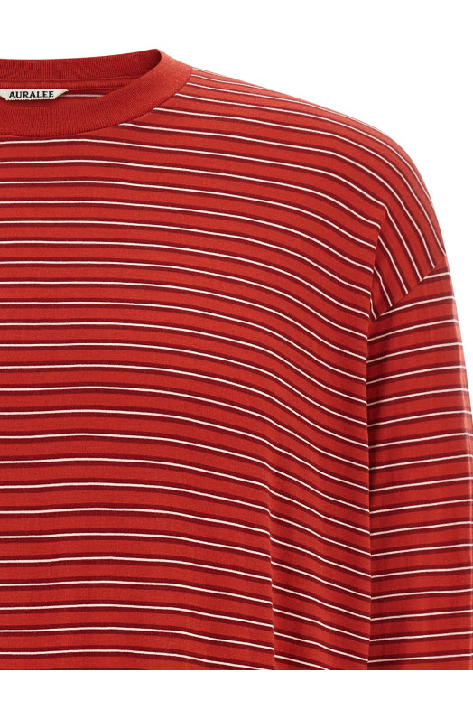 Striped sweater Red