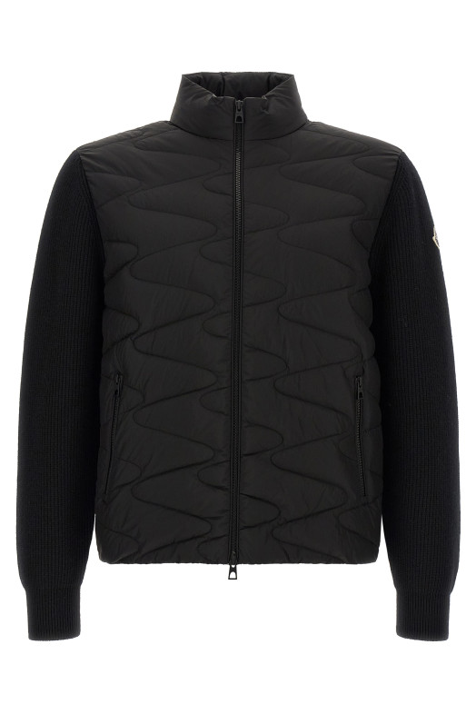 Padded cardigan Black