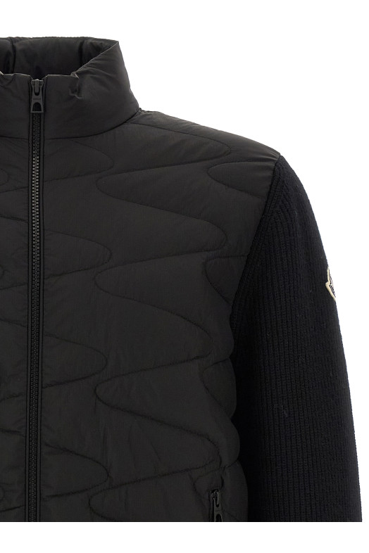 Padded cardigan Black