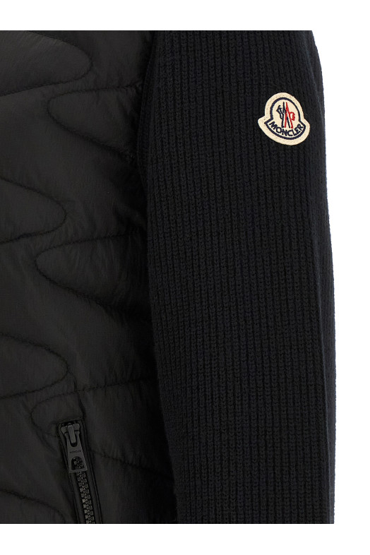 Padded cardigan Black