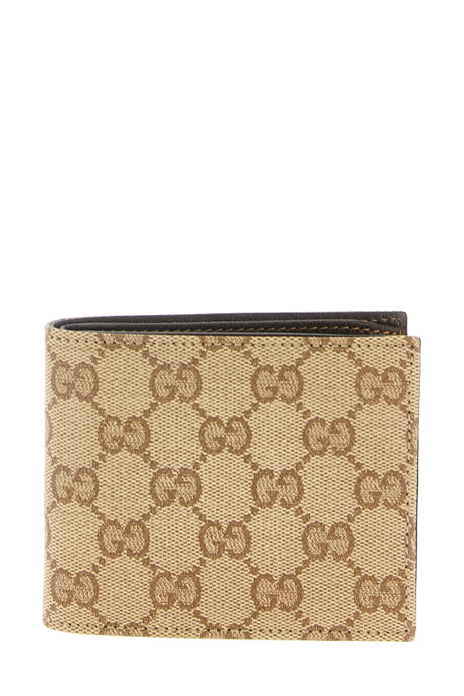 'Gucci Essence Classic' bi-fold wallet Beige