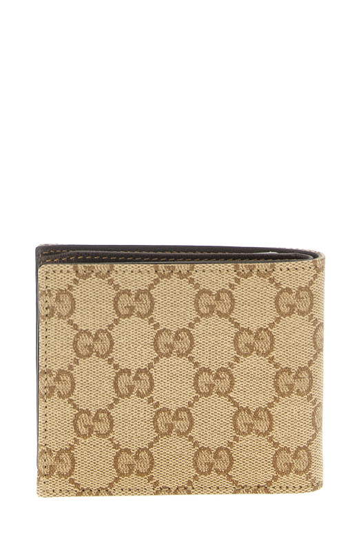 'Gucci Essence Classic' bi-fold wallet Beige