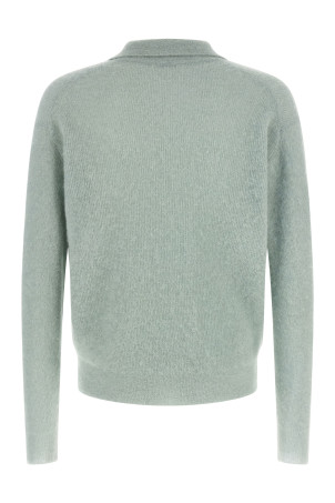 'Baby Suri Alpaca Sheer' polo shirt Green
