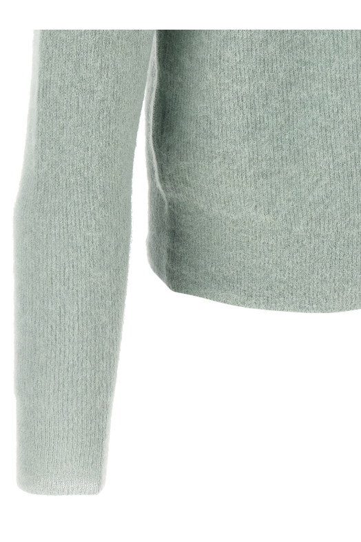 'Baby Suri Alpaca Sheer' polo shirt Green