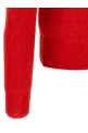 'Baby Suri Alpaca Sheer' polo shirt Red
