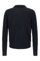 'Baby Suri Alpaca Sheer' polo shirt Blue