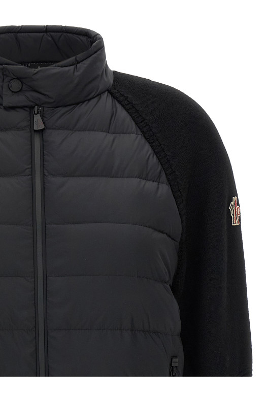 Padded cardigan Black