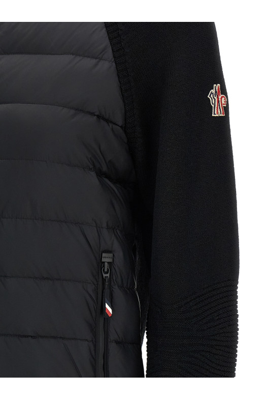 Padded cardigan Black