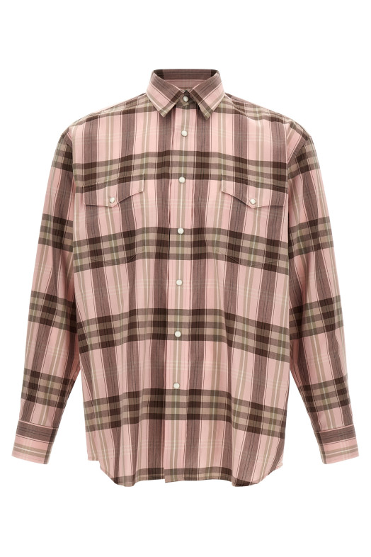 Cotton and silk shirt Pink