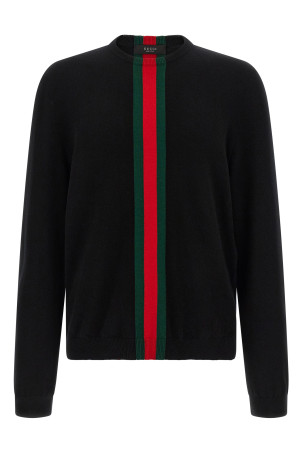 'Nastro Web' sweater Black