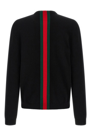 'Nastro Web' sweater Black