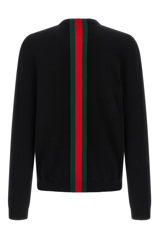 'Nastro Web' sweater Black