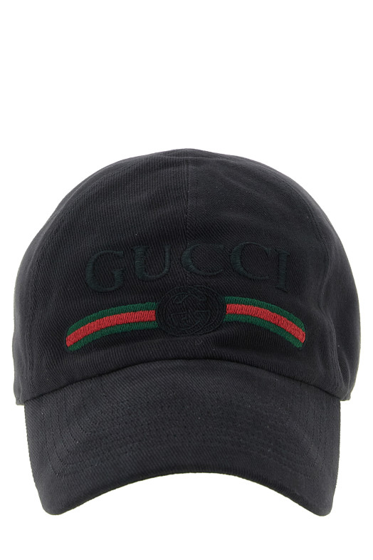 'Gucci Web - Incrocio GG' cap Black