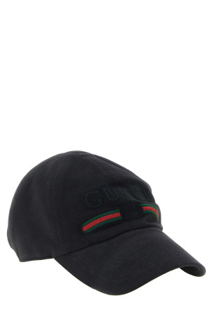 'Gucci Web - Incrocio GG' cap Black