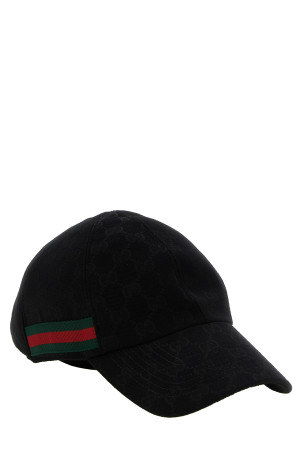 GG fabric cap Black