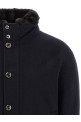 'Levion' wool and cashmere bomber jacket Blue