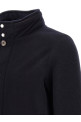 'Levion' wool and cashmere bomber jacket Blue