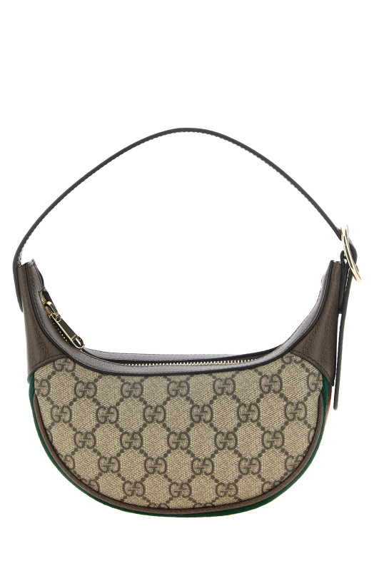 'Ophidia' small shoulder bag Beige