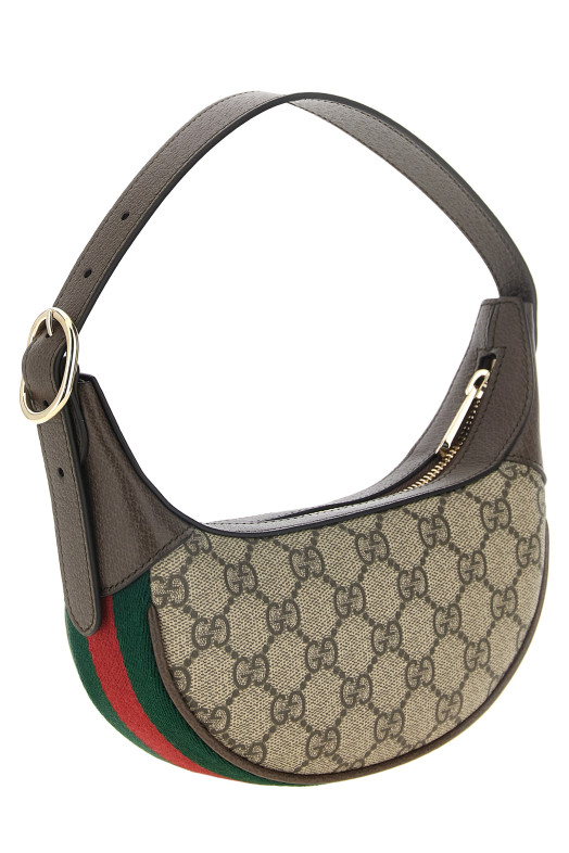 'Ophidia' small shoulder bag Beige
