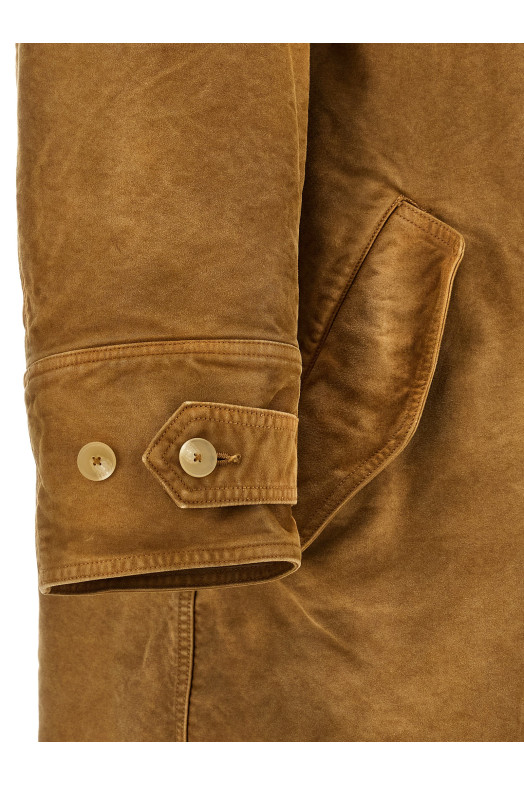 Хлопковое пальто из молескина, коричневое A26AC01HMFADEDBROWN