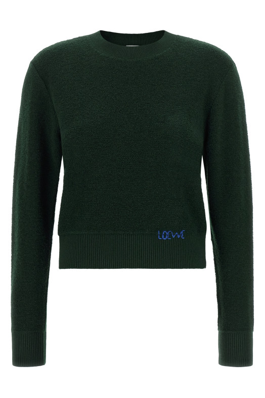 Embroidery sweater Green