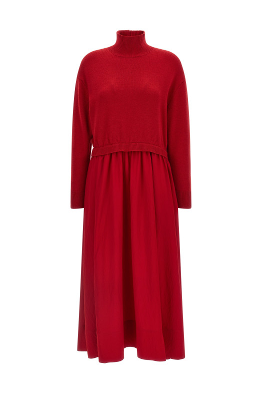 Платье с высоким воротником, красное POLO RALPH LAUREN 211B32168002
